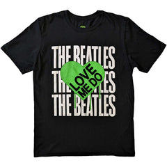 The Beatles T-Shirt - Love Me Do Graffiti Heart - Unisex Official Licensed Design