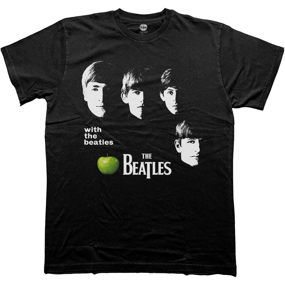The Beatles T-Shirt - With the Beatles Apple - Unisex Official Licensed Design