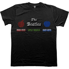 The Beatles T-Shirt – Apple Years Rot und Blau – Unisex, offizielles Lizenzdesign