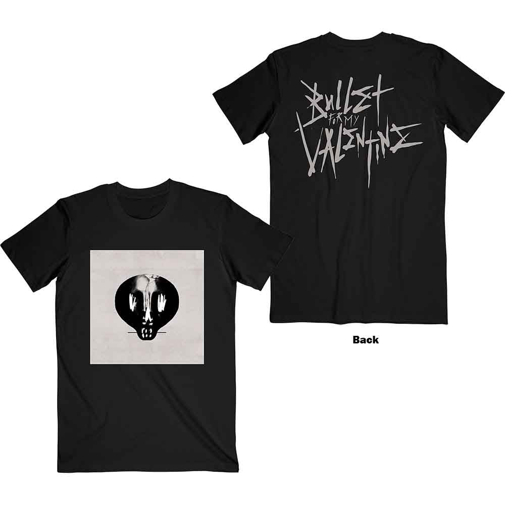 Bullet For My Valentine T-Shirt - Album Cropped & Large Logo (Back Print)- Official Licensed Design