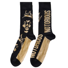 Biggie Smalls Unisex-Söckchen – Gold Crown (UK-Größe 7–11)