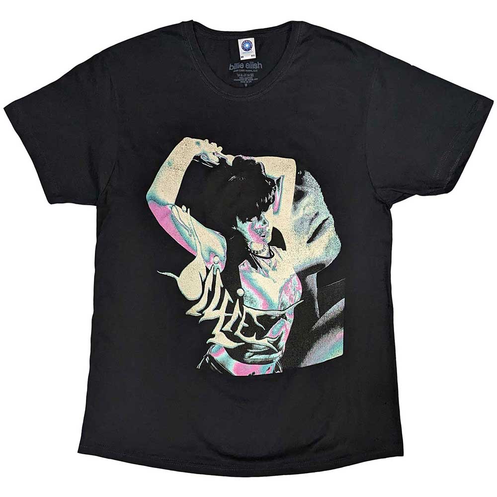 Billie Eilish Ladies T-Shirt - Portrait - Official Licensed Design