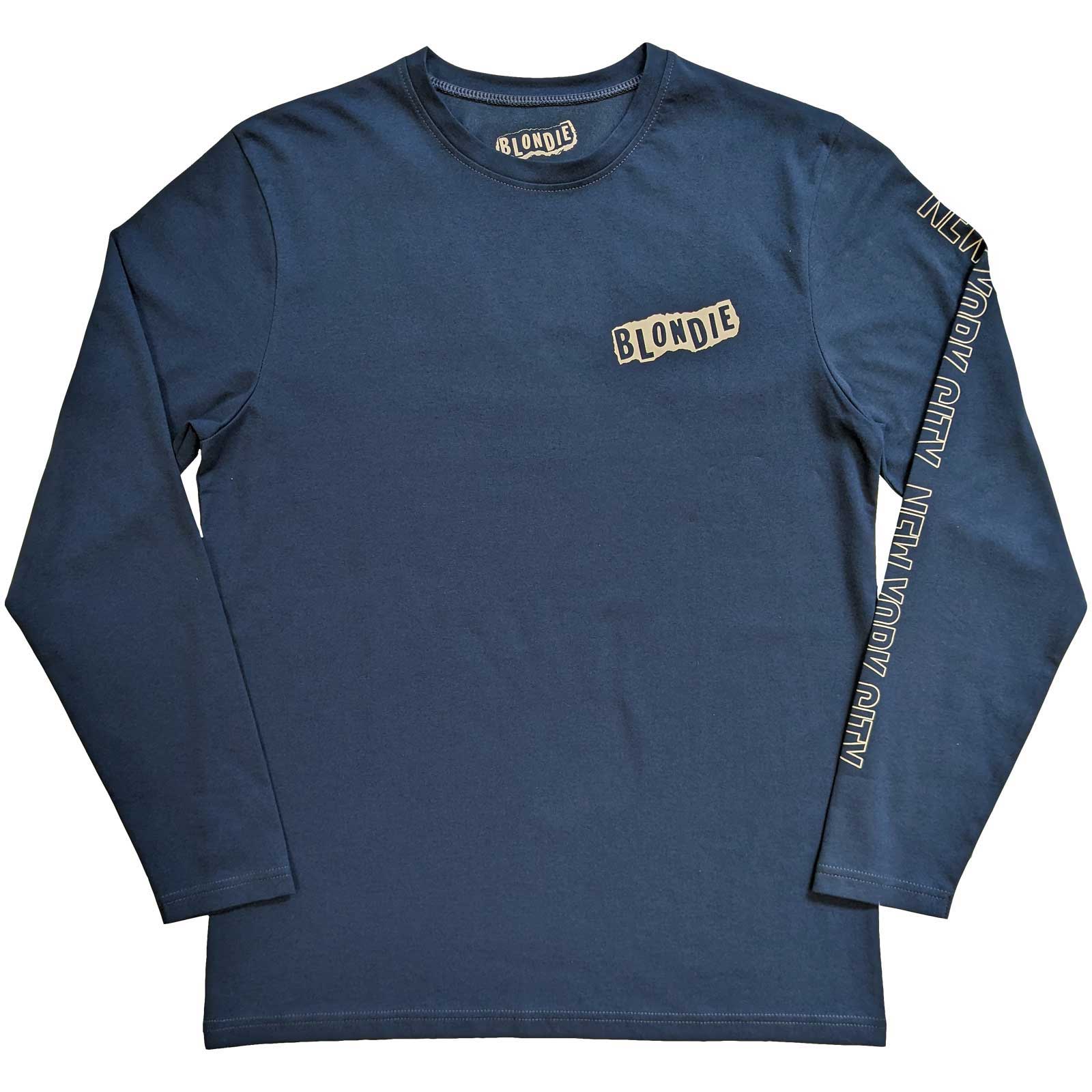 Blondie Langarm-T-Shirt – NYC'77 – Unisex, offizielles Lizenzdesign