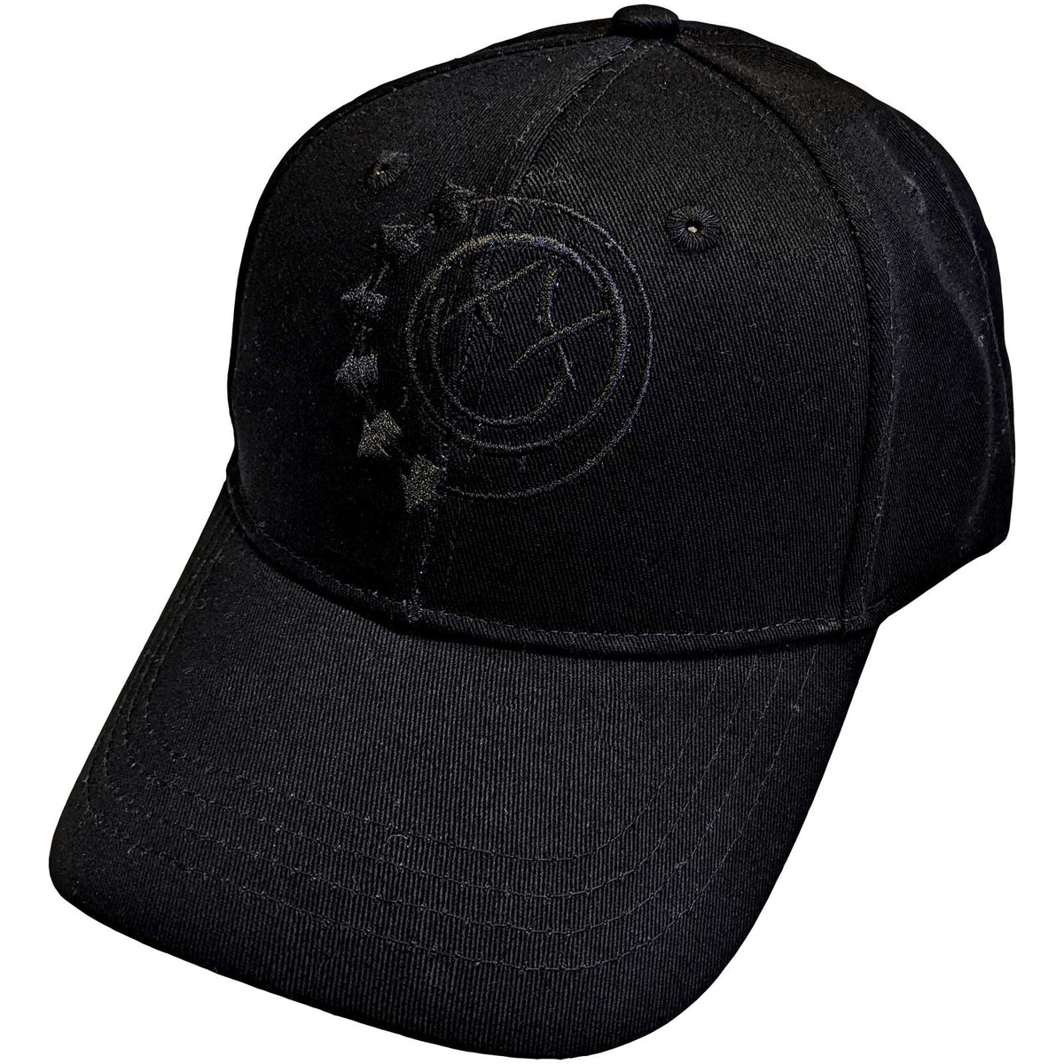 Blink 182 Official Licensed Baseball Cap - Black Six Arrow Smile