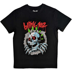 Blink 182 T-Shirt - Six Arrow Skull - Unisex Official Licensed Design