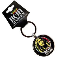 BOB MARLEY KEYCHAIN: LOGO FACE - OFFICIAL LICENSED PRODUCT