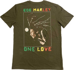 Bob Marley T-Shirt - One Love Dreads (Back Print) - Official Licensed Design