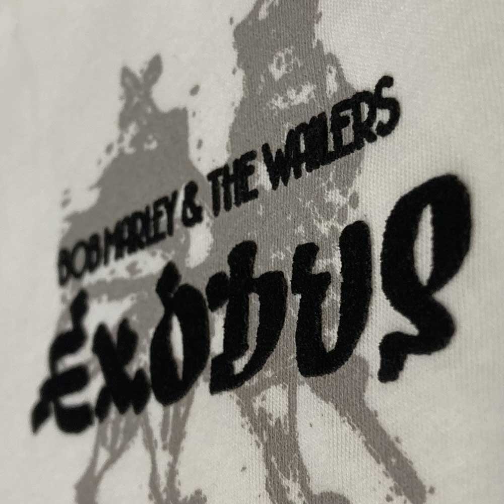 Bob Marley T-Shirt - Exodus Tracklist - (High Build) White Official Licensed Design