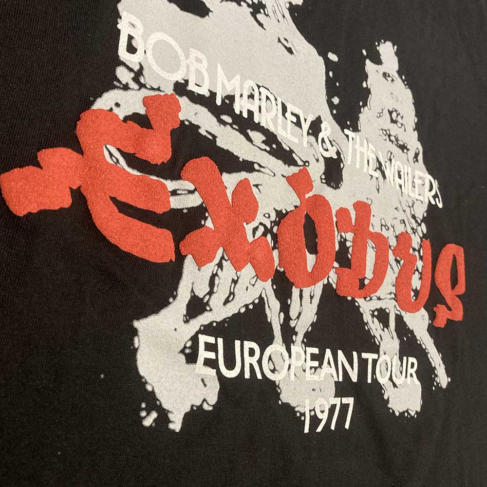 Bob Marley T-Shirt - Exodus European Tour '77 - (High Build) Official Licensed Design