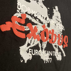 Bob Marley T-Shirt - Exodus European Tour '77 - (High Build) Official Licensed Design