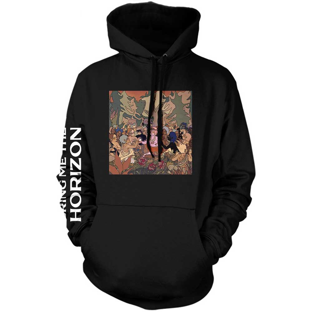 Bring Me The Horizon Unisex Hoodie - PHSH Cover (Sleeve Print) - Official Licensed Design