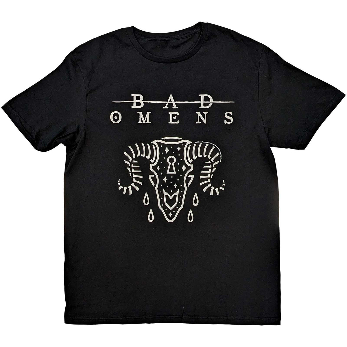 Bad Omens Unisex-Shirt – Ram SKull – Unisex, offizielles Lizenzdesign