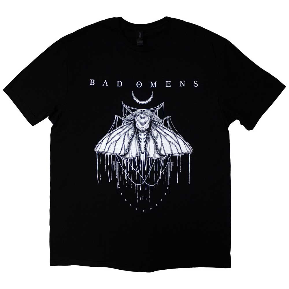 Bad Omens Unisex Shirt - Moth - Black Unisex Official Licensed Design