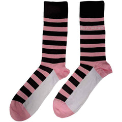 BLACKPINK UNISEX ANKLE SOCKS: STRIPES & LOGO (PINK) (UK SIZE 7 - 11) - OFFICIAL PRODUCT