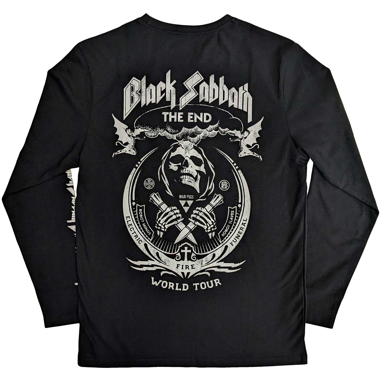 Black Sabbath Langarm-T-Shirt – The End Mushroom Cloud – Unisex, offiziell lizenziertes Design