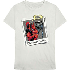 Deadpool Unisex T-Shirt - Birthday Selfie - Official Licensed Product
