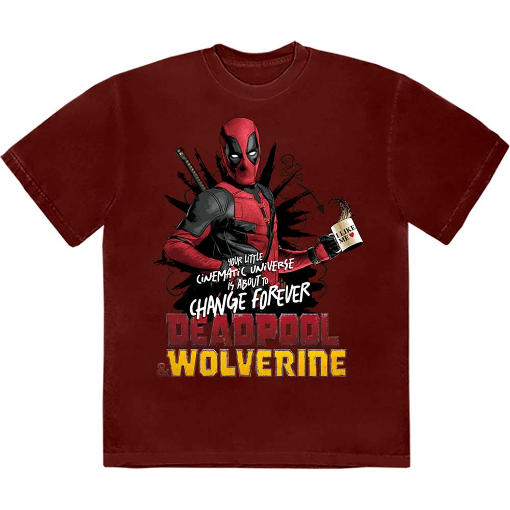 Deadpool & Wolverine Unisex T-Shirt - Change Universe - Red Official Licensed Product