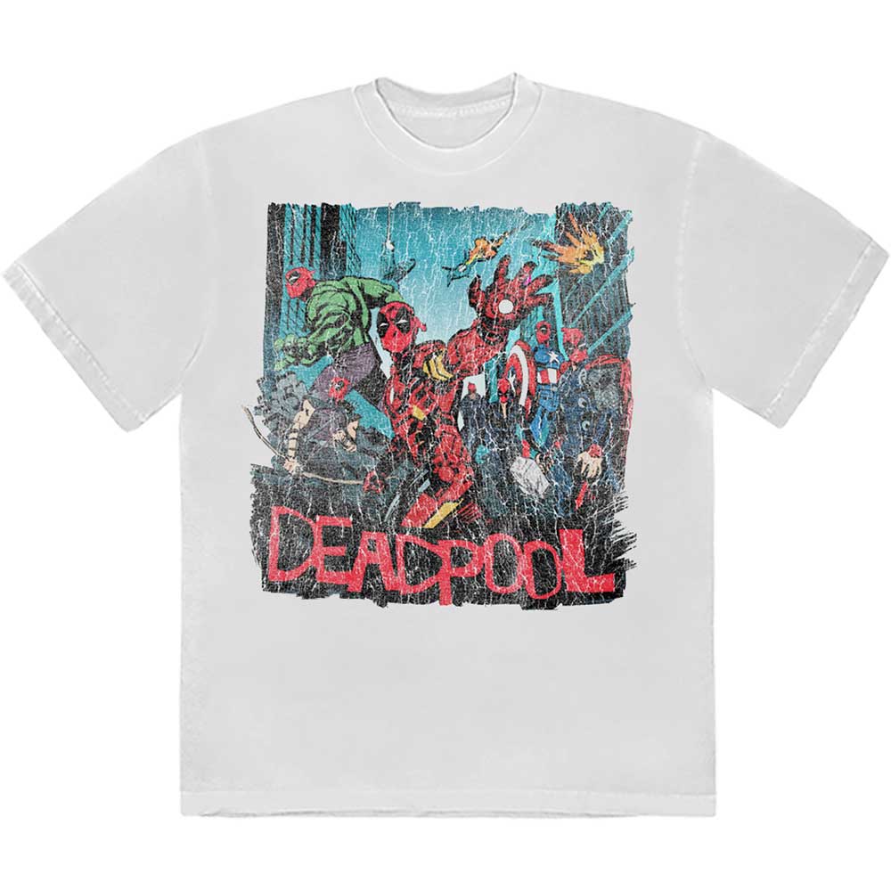 Deadpool Unisex T-Shirt - Hero Scene Vintage - Official Licensed Product