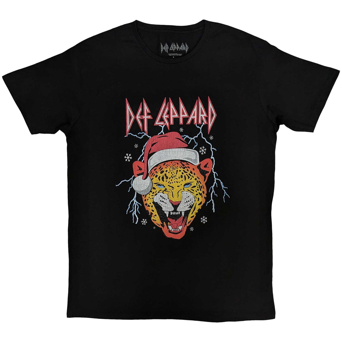 Def Leppard T-Shirt - Vacances de Noël Leppard - Conception sous licence officielle