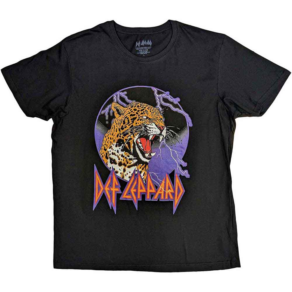 Def Leppard T-Shirt - Lightning Leopard - Official Licensed Design