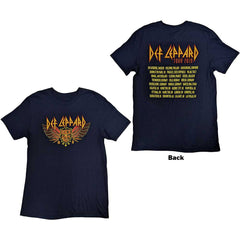 Def Leppard T-Shirt - Vintage Circle - Conception sous licence officielle - Expédition mondiale