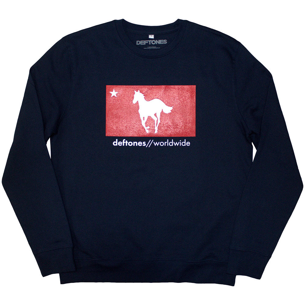 Deftones Unisex Sweatshirt - Star & Pony -Official Licensed Design