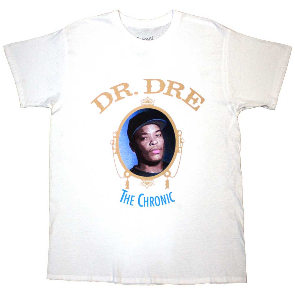 Dr.Dre Unisex T-Shirt - The Chronic  - White Official Licensed Design