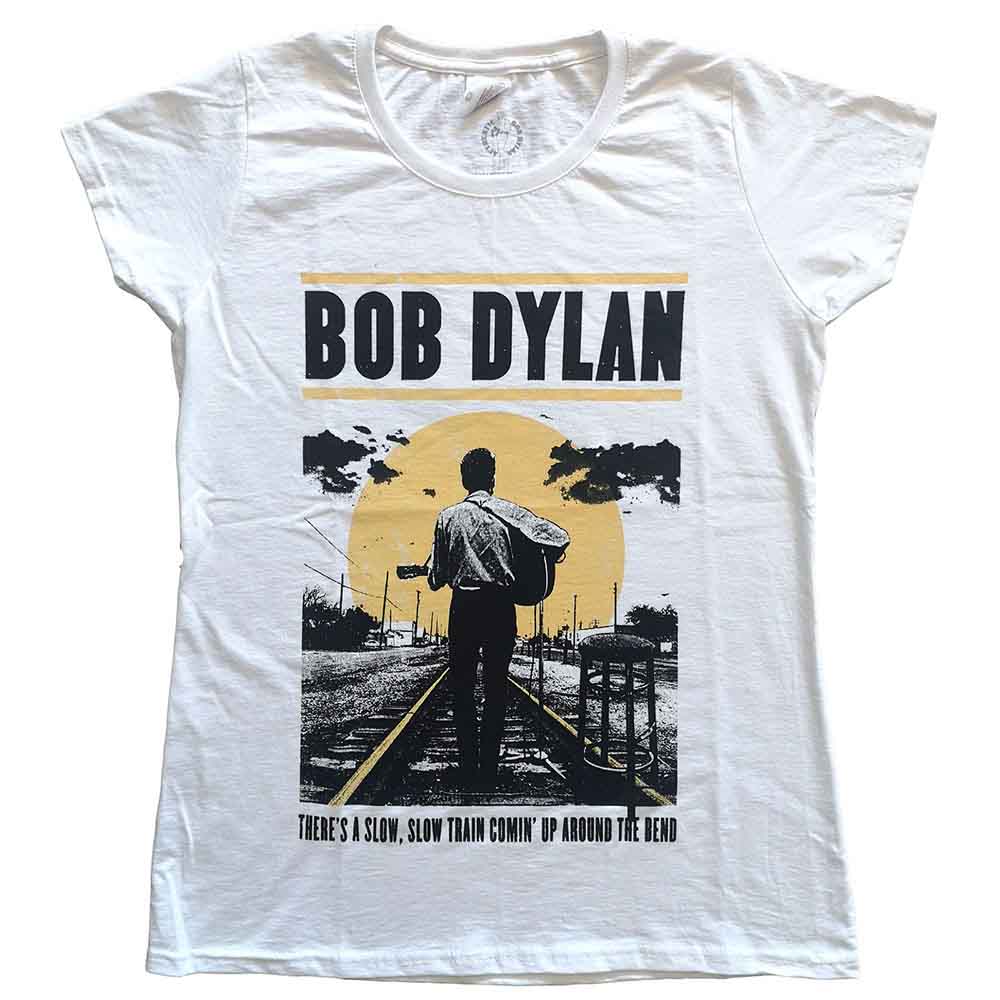 Bob Dylan Damen T-Shirt – Curry Hicks (Burnout) – offizielles Lizenzdesign