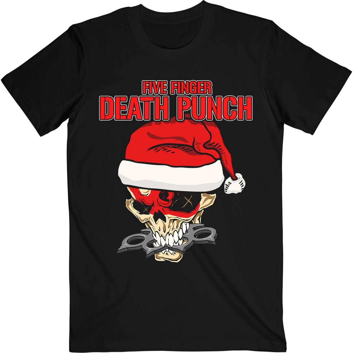 Five Finger Death Punch T-Shirt – Christmas Knucklehead – Offizielles Lizenzdesign