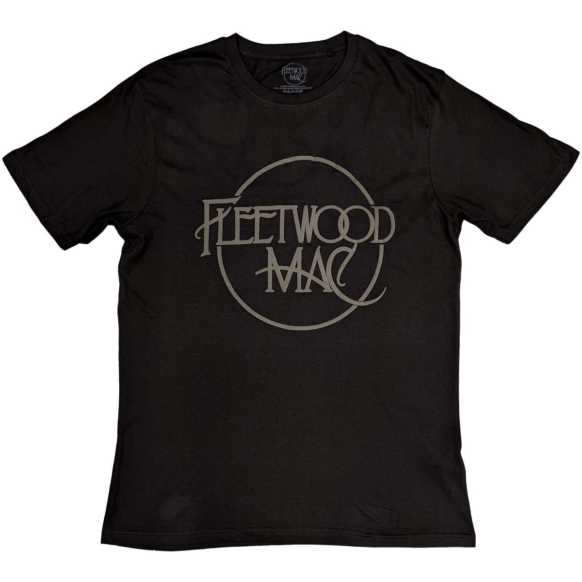 Fleetwood Mac T-Shirt für Erwachsene – Classic Logo High Build – Schwarz, offiziell lizenziertes Design