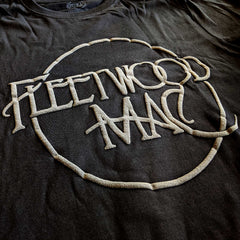 Fleetwood Mac T-Shirt für Erwachsene – Classic Logo High Build – Schwarz, offiziell lizenziertes Design