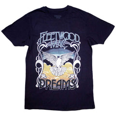 Fleetwood Mac Ringer-T-Shirt für Erwachsene – Pinguine – Weiß, offizielles Lizenzdesign