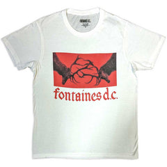 Fontaines D.C T-Shirt - Gothic Logo - White Unisex Official Licensed Design