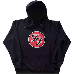 Foo Fighters Hoodie – FF Logo Design – Grau Unisex Offizielles Lizenzdesign – Weltweiter Versand