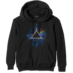 Sweat à capuche Pink Floyd - Dark Side of the Moon Blue Splatter - Conception sous licence officielle unisexe