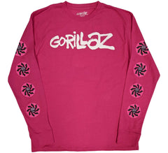 Gorillaz Langarm-T-Shirt – Repeat Pazuzu – Unisex, offizielles Lizenzdesign