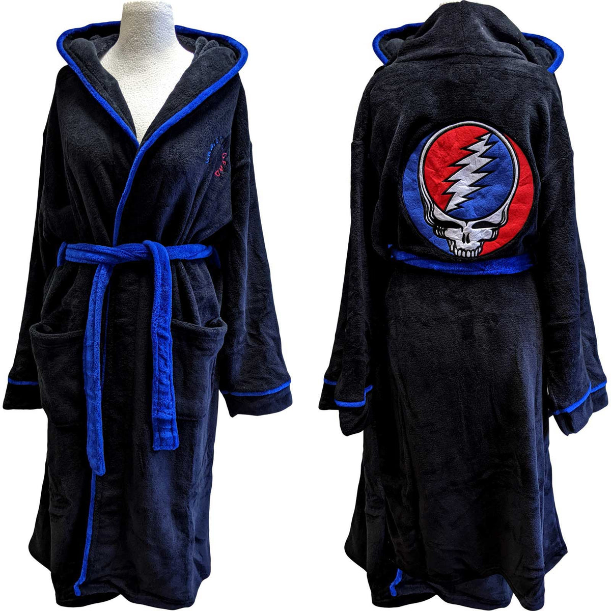 The Grateful Dead Unisex Bathrobe - Steal Your Face - Official Licensed Music Design