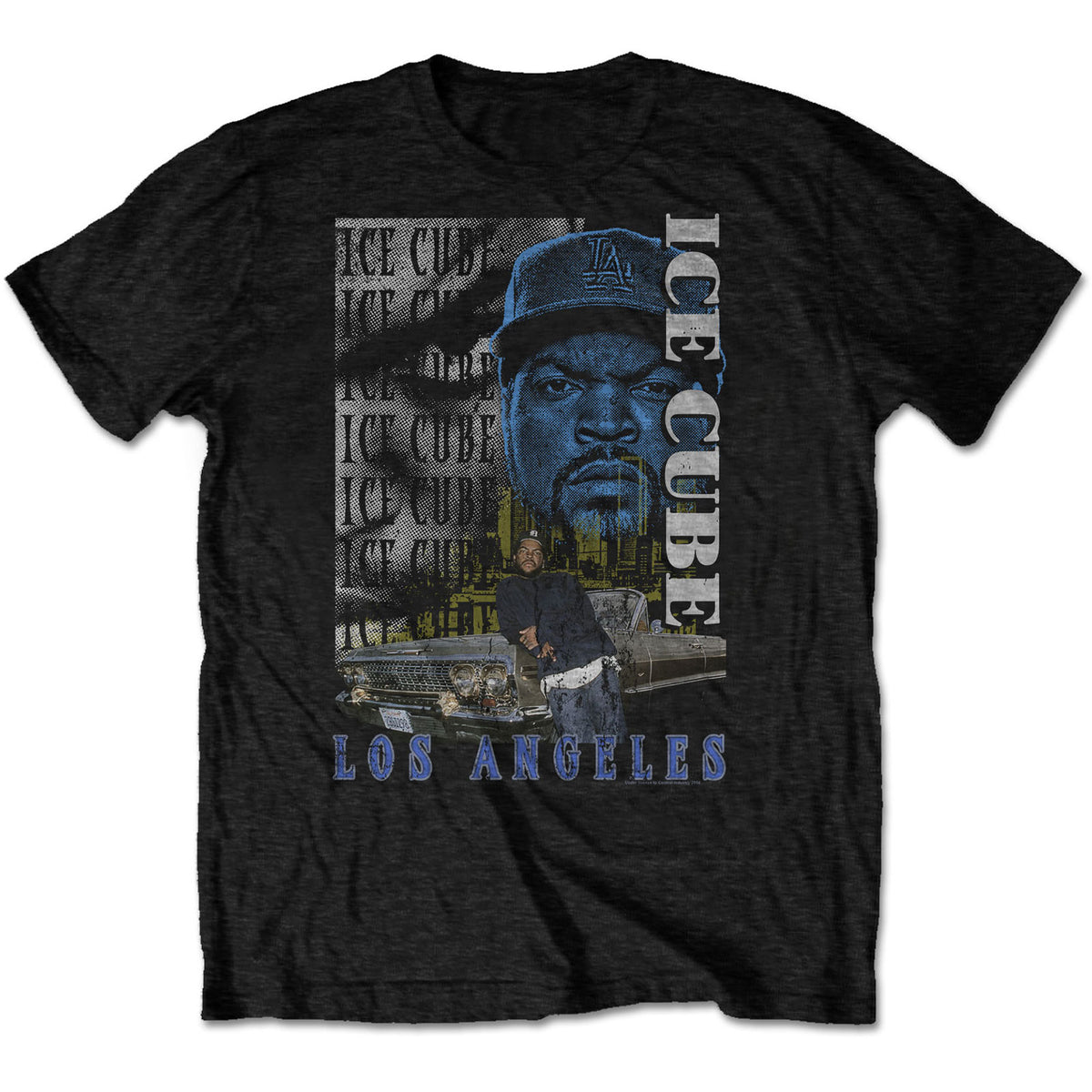 T-shirt unisexe Ice Cube - Los Angeles - Conception unisexe sous licence officielle