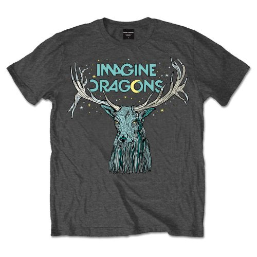 Imagine Dragons T-Shirt – Elch in Sternen – Unisex, offizielles Lizenzdesign