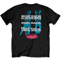 Imagine Dragons T-Shirt - Man Glitch (Back Print) - Unisex Official Licensed Design