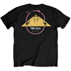 Imagine Dragons T-Shirt - Triangle Logo (Back Print)- Black Unisex Official Licensed Design
