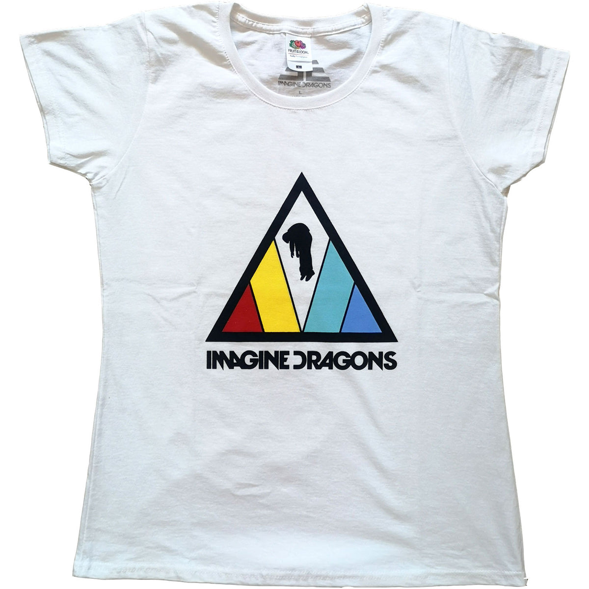 Imagine Dragons Ladyfit T-Shirt – Dreiecks-Logo – offizielles Lizenzprodukt