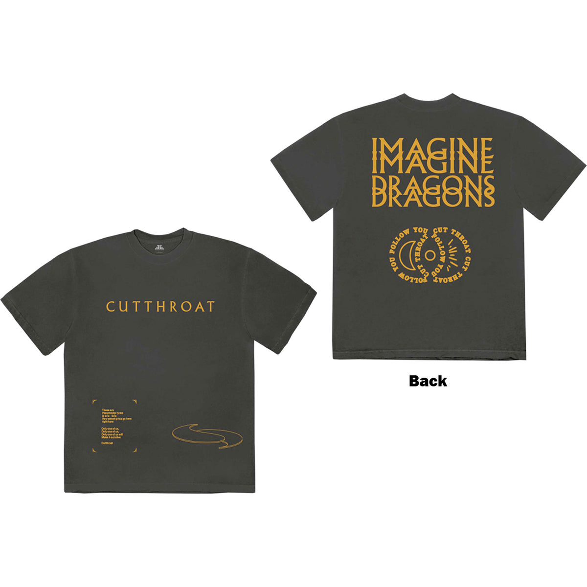 Imagine Dragons T-Shirt - Cutthroat Symbols - Unisex Official Licensed Design