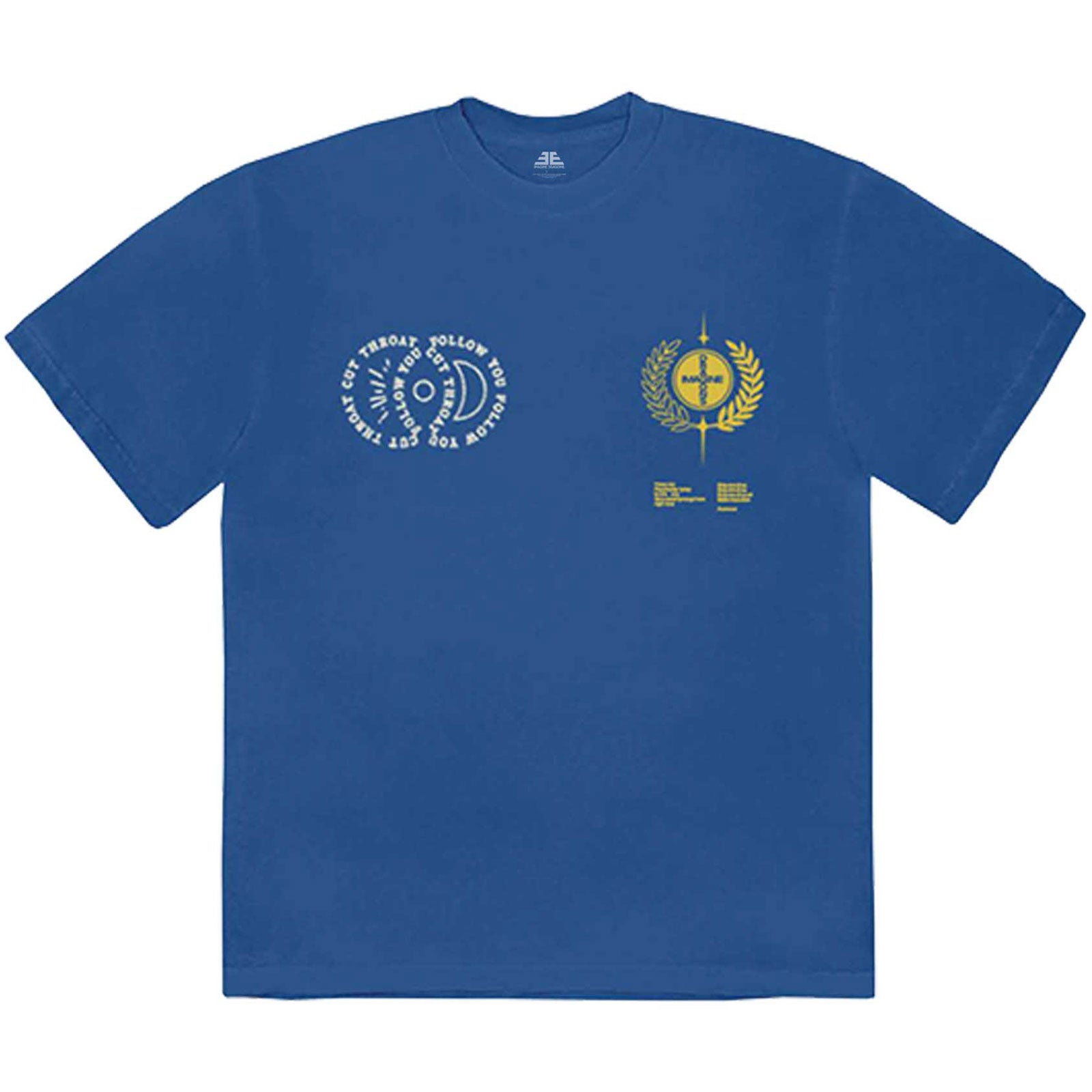 Imagine Dragons T-Shirt - Paroles (impression arrière) - Bleu Unisexe Conception sous Licence Officielle