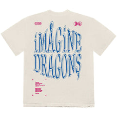 Imagine Dragons T-Shirt – Liedtext (Rückendruck) – Natur, Unisex, offiziell lizenziertes Design