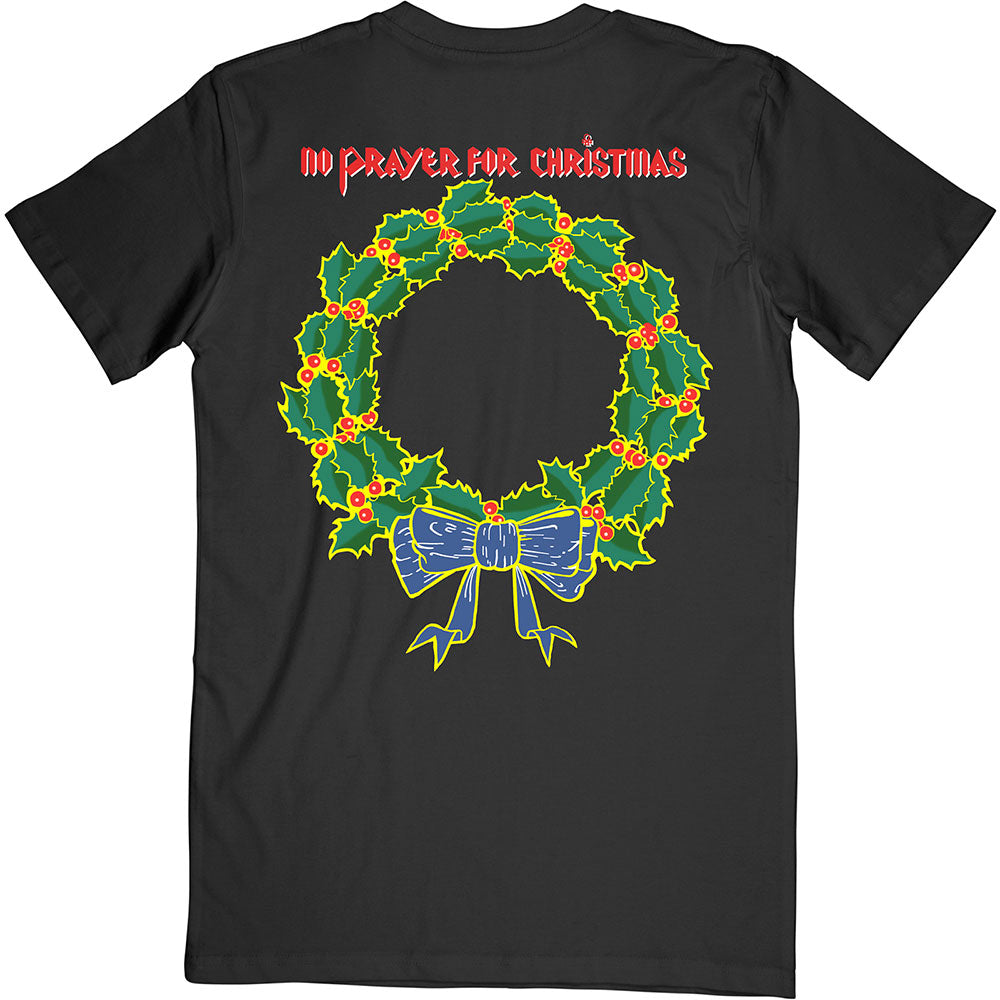 Iron Maiden Weihnachts-T-Shirt – No Prayer for Christmas – Unisex, offizielles Lizenzdesign