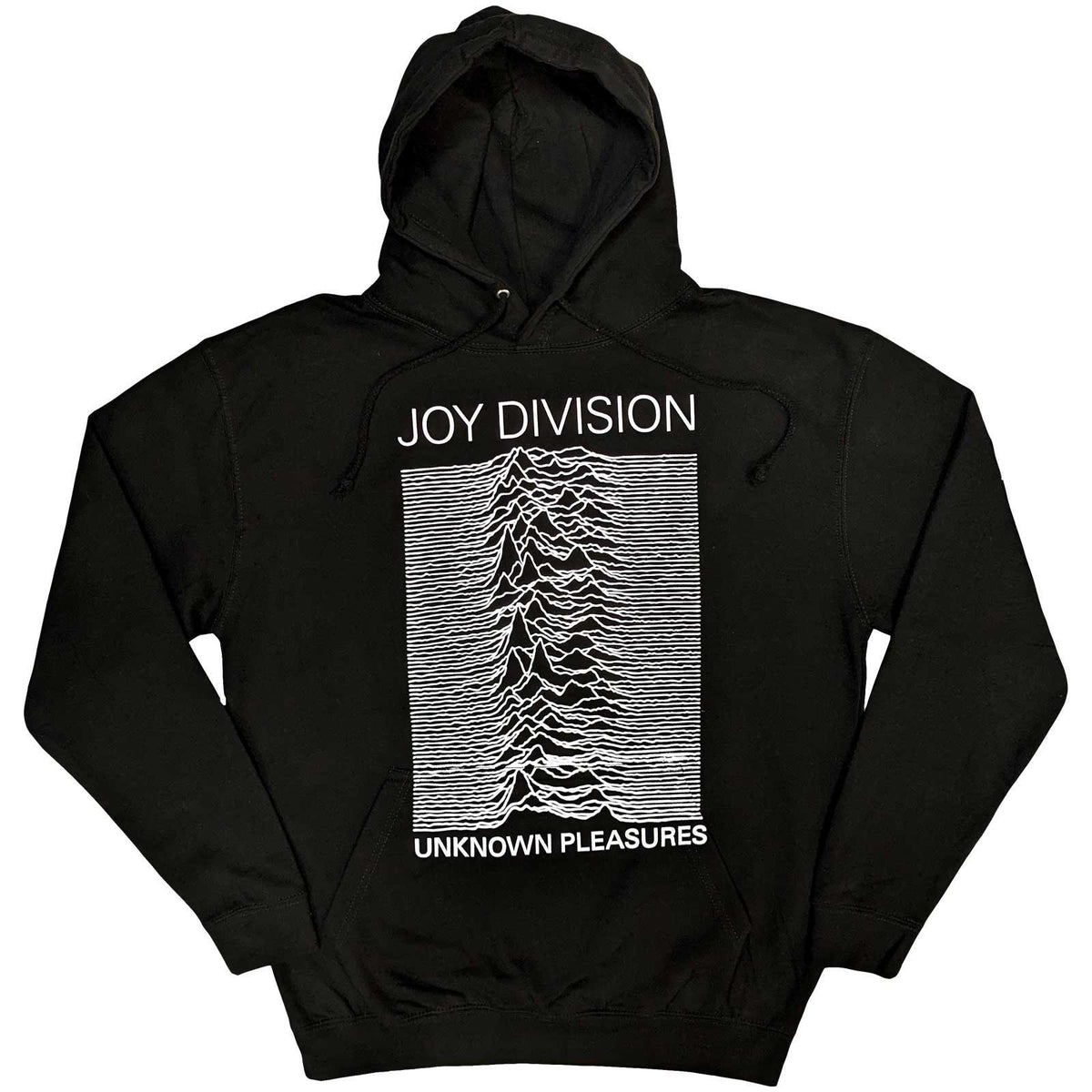 Joy Division Unisex Hoodie - Unknown Pleasures  - Official Licensed Design