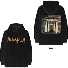 Judas Priest Unisex Hoodie - Sin After Sin Logo & Album Cover (Back Print) - Unisex Official Licensed Design