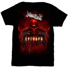 Judas Priest Unisex T-Shirt - Epitaph Red Horns  - Official Licensed Design