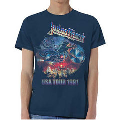 Judas Priest T-Shirt für Erwachsene – Breaking the Law – Offizielles Lizenzdesign – Weltweiter Versand